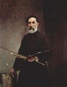 Self portrait at age 69 Francesco Hayez